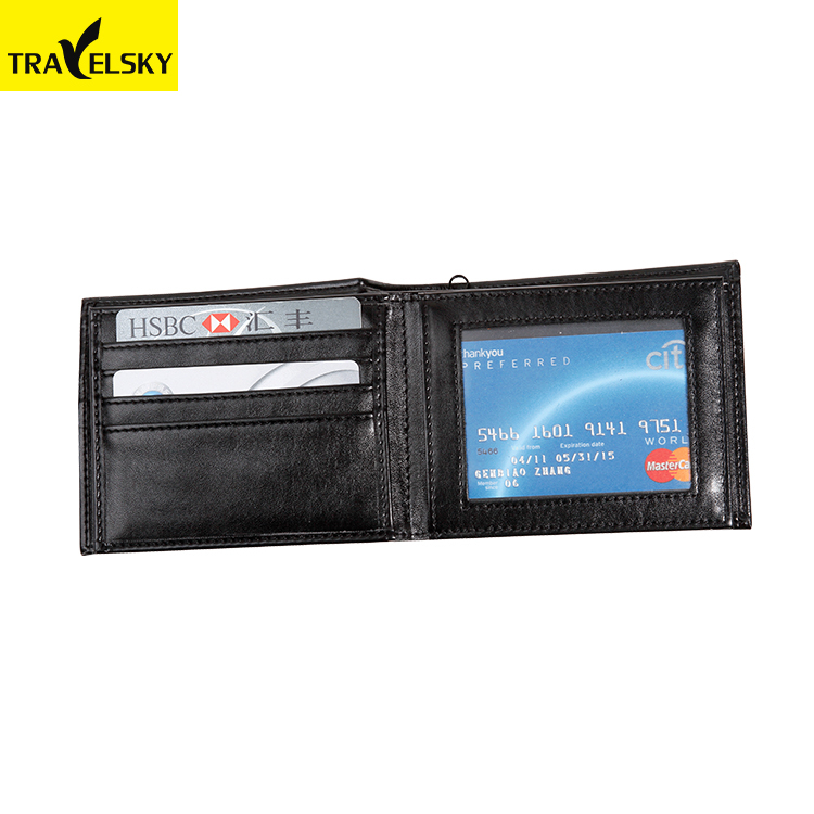 Travelsky Genuine Leather Rfid Wallet for Travel Men 2