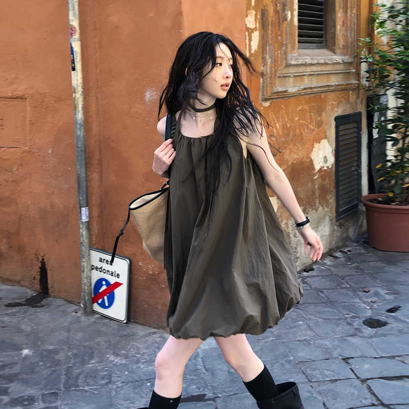 Vest Skirt Bandage Dress Puffy Pregnant Women