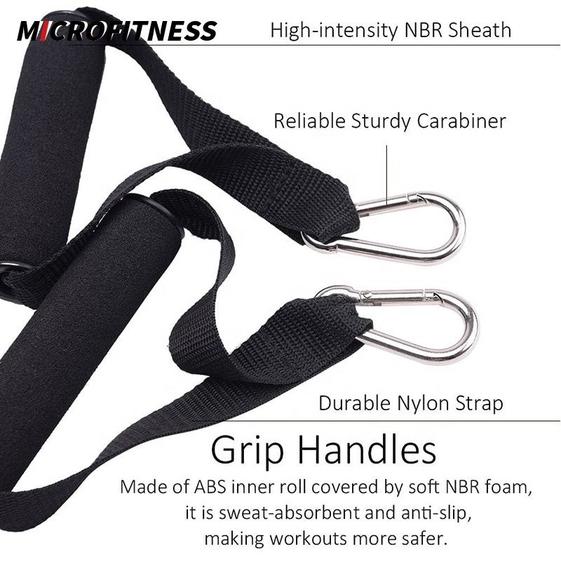 11-Piece Natural Latex Resistance Bands Set 4