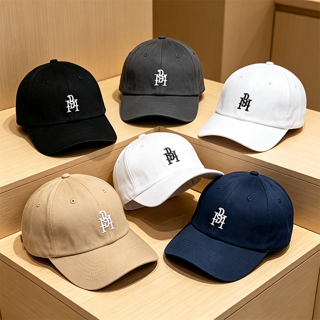 6 Panel 100% Cotton Oxford Dobby Hand Embroidery