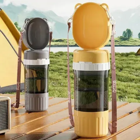Haustier-Futter- und Trinkflasche