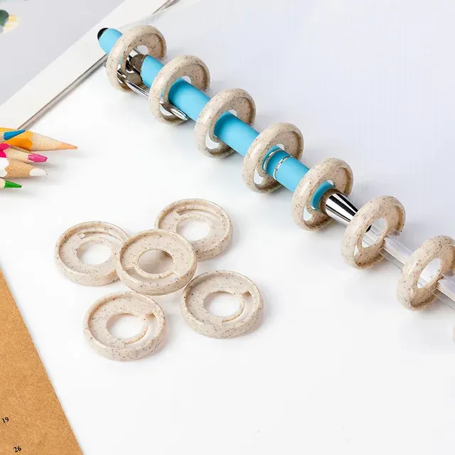 Umweltfreundlicher Pilzring-Notizbuchbinder Kunststoff-Discs 35MM 28MM 24MM Notizbuch-Ringbuchsystem Planer-Ringbinder 2