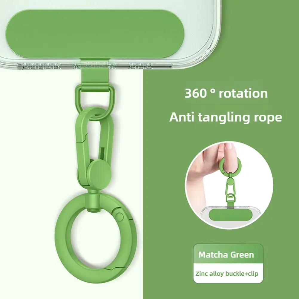 Metall Telefon Lanyard Dichtung Patch Drehbare Schnalle Hängen 3