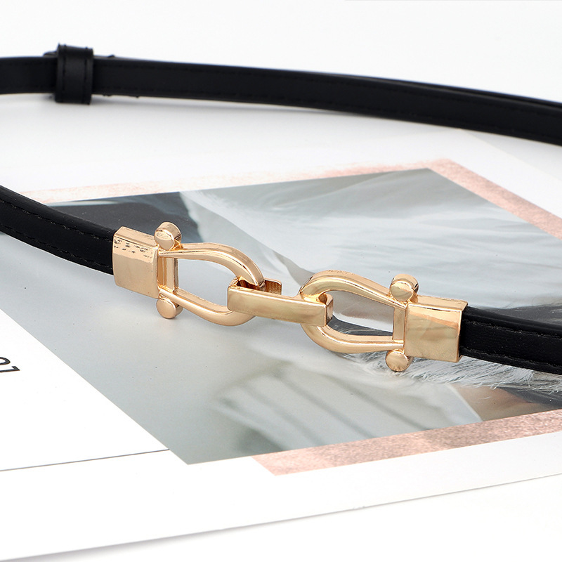 Elastic Women's Belt with Horsebit Buckle 3