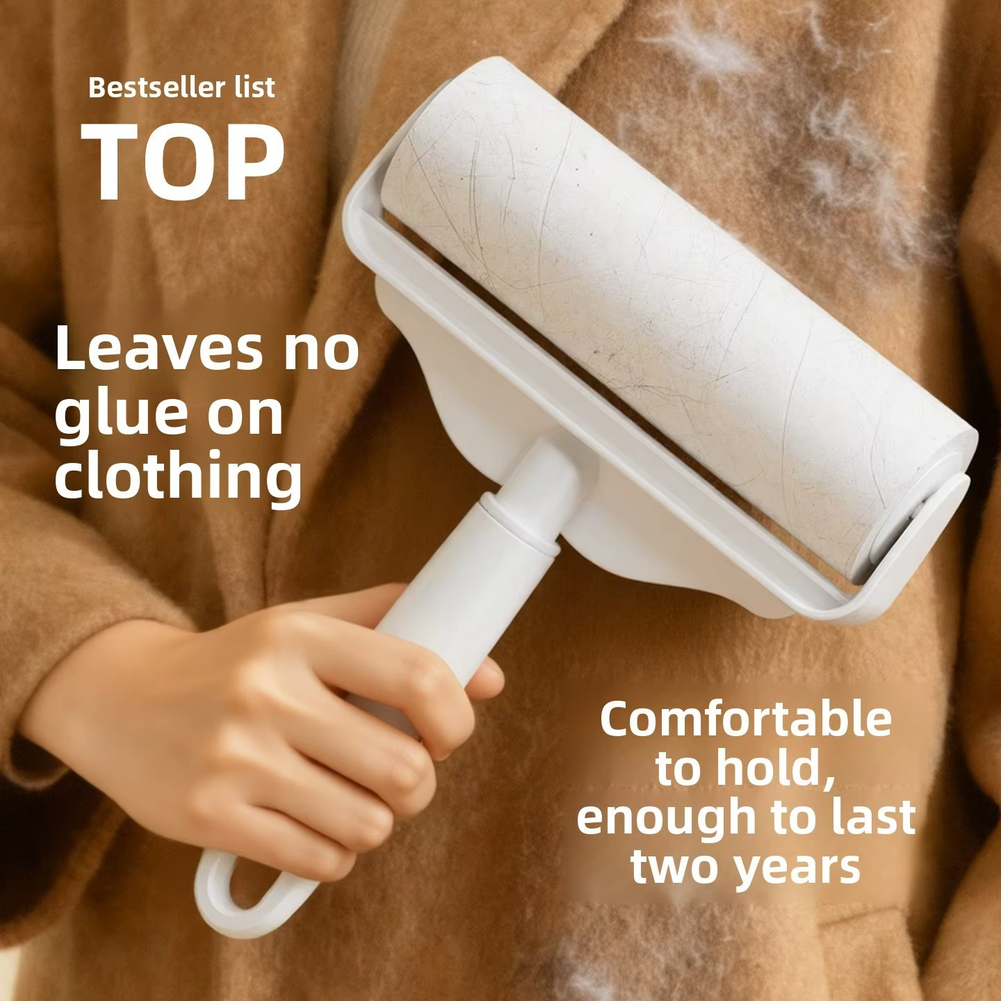 Long-Handled Extendable Lint Roller For Pets Household Hair