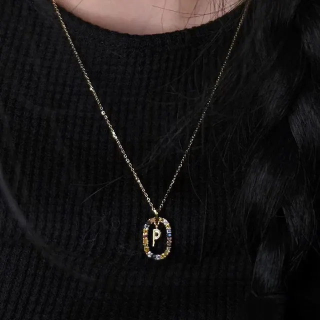 Letter Pendant Necklace 2