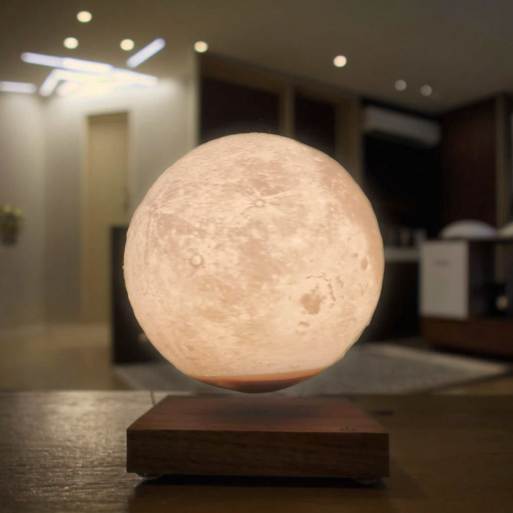 Floating Magnetic LED Moon Night Light 4