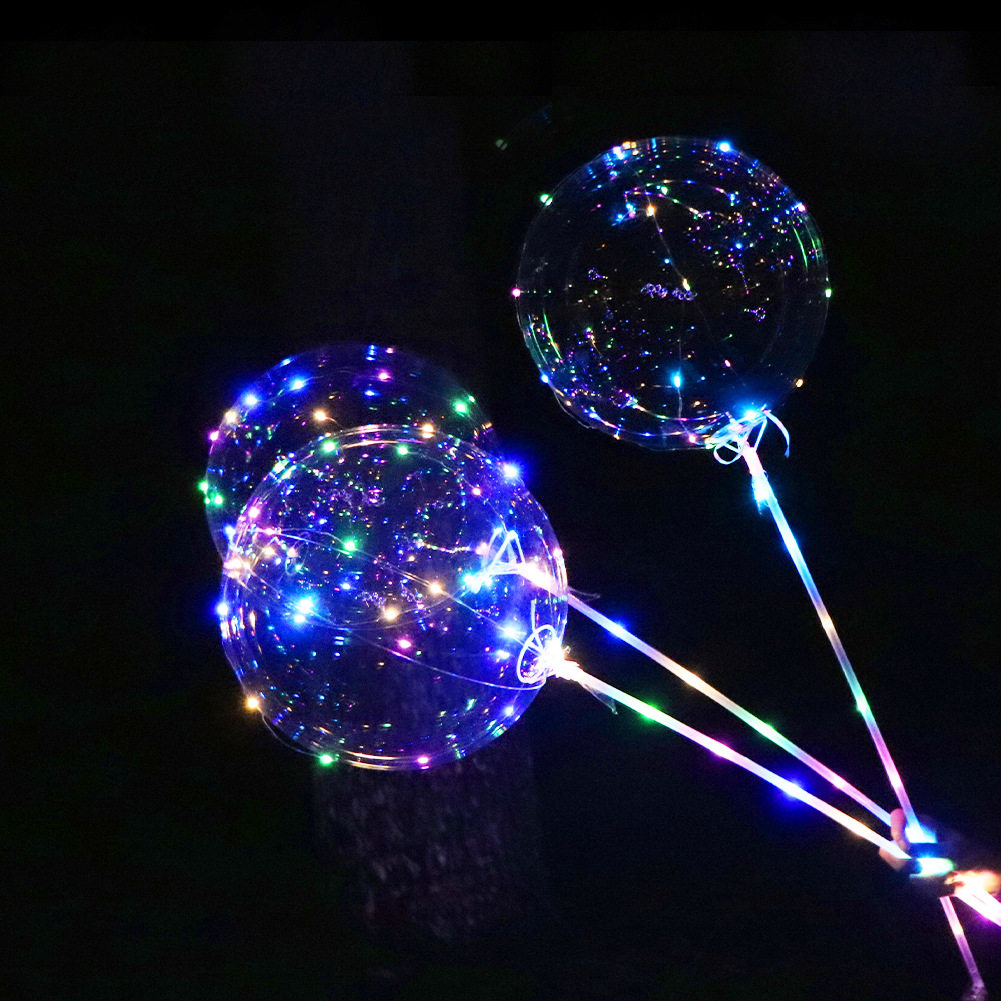 Transparent LED Glow Bobo Balloons 2