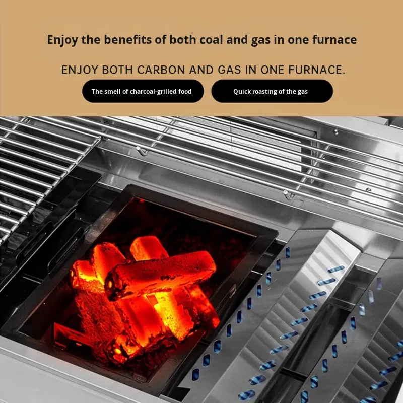Built-In Gas BBQ Grill for Villa Courtyard Outdoor 4