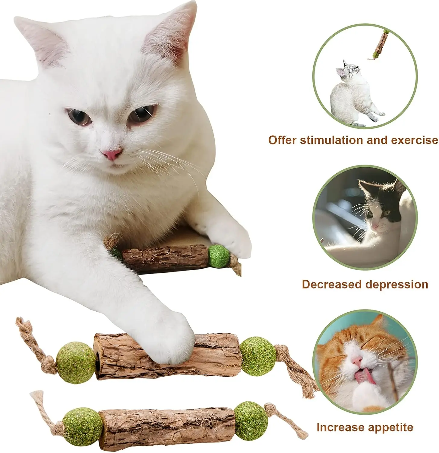 Catnip Dental Care Snack Stick for Cats