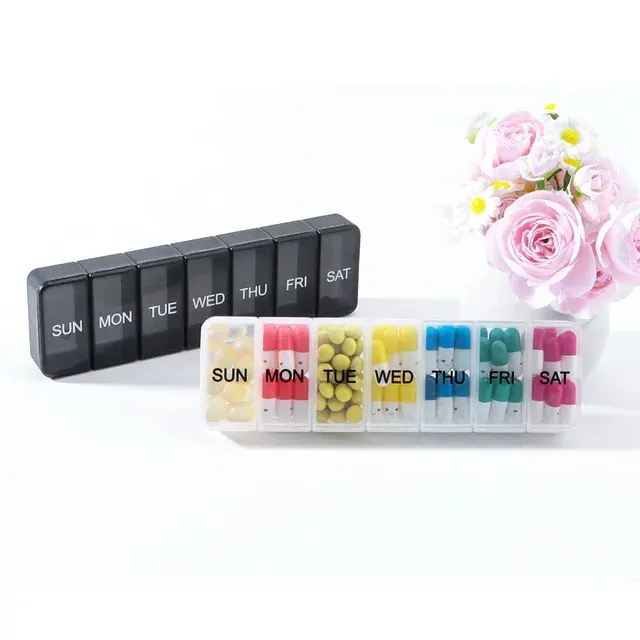 Rainbow Weekly Pill Organizer 4