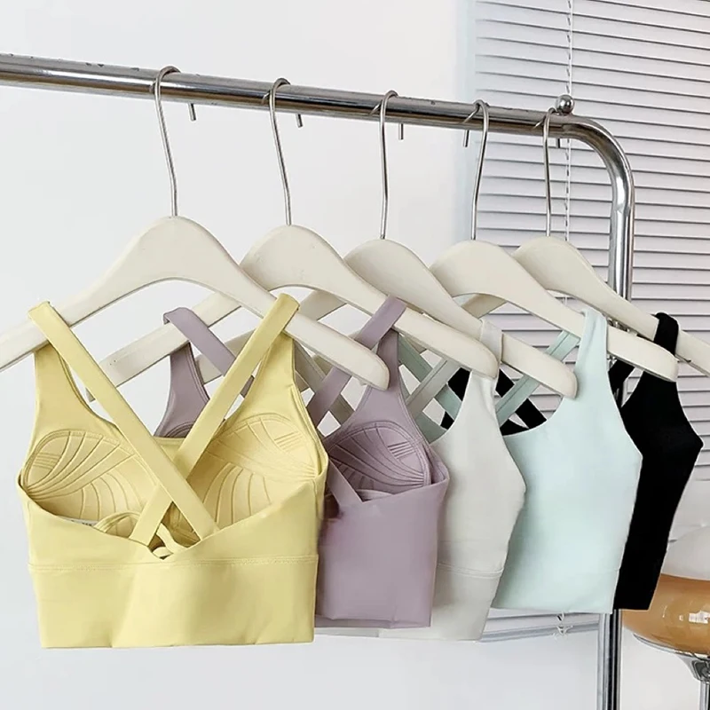 Hochintensiver Stoßfester All-in-One-Sport-BH für Damen zum Laufen Yoga