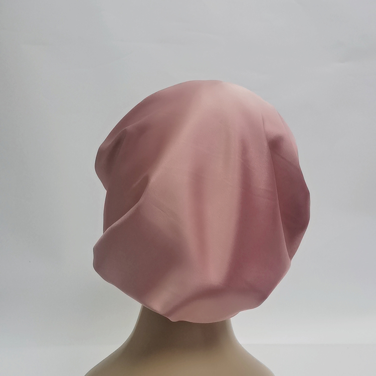 Elastische Satin-Haube in Uni-Farbe 4
