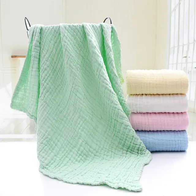 6-Layer Animal Print Muslin Baby Blanket 1