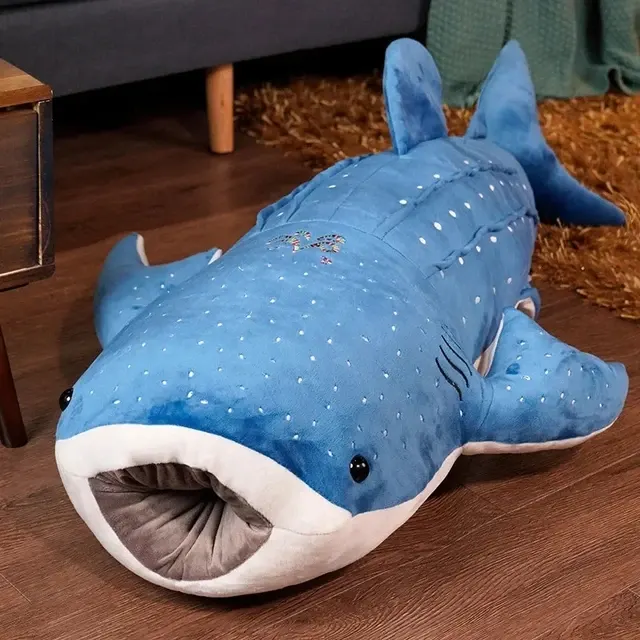50/100 cm Cartoon Blue Shark Plush Toy 3