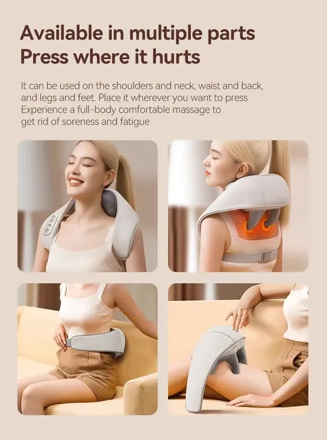 Kabelloser Shiatsu-Nackenmassager mit Wärme 2