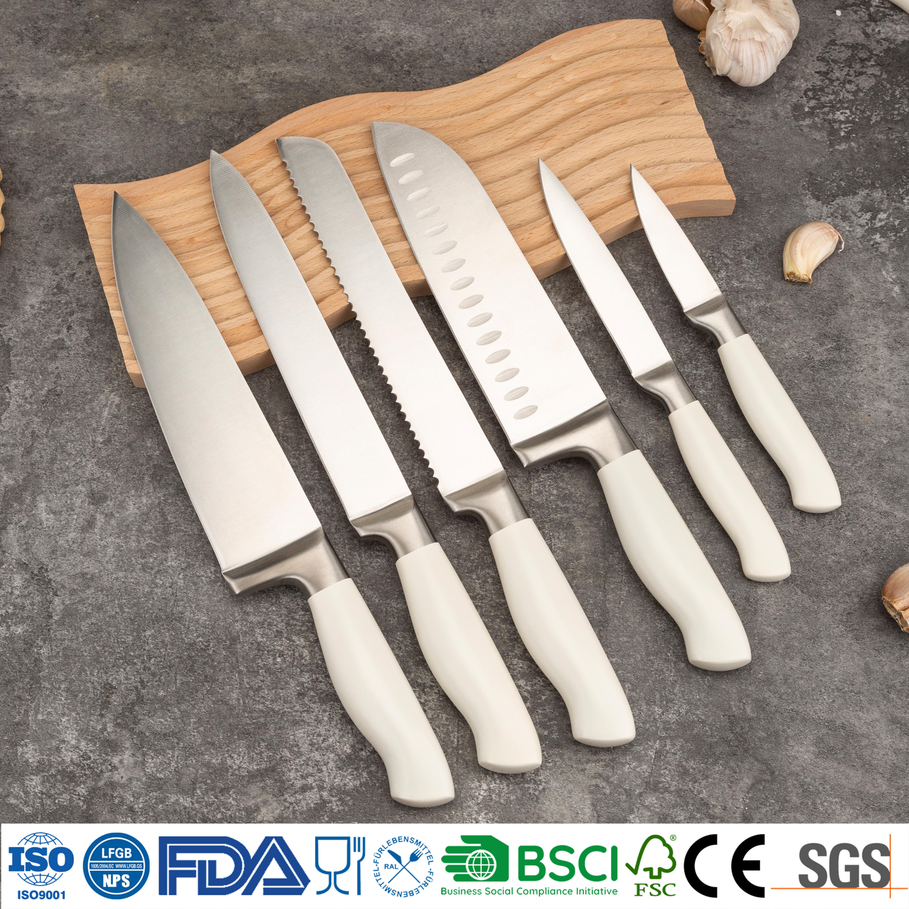 14-Piece Kitchen Knife Set with Wooden Block 4