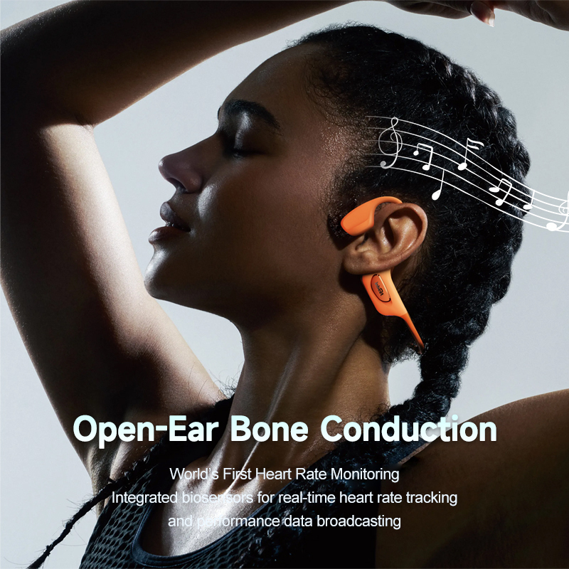 IPX8 Bone Conduction Headphones with Heart Monitor 4