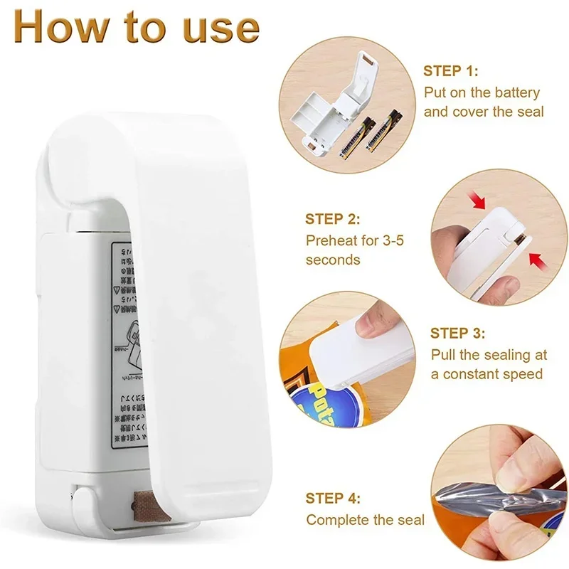 Mini Heat Sealer for Food Bags 3
