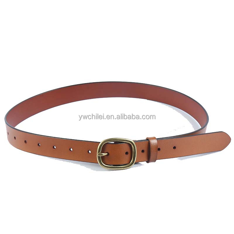 Vegan Matte Oval Buckle Belt 3