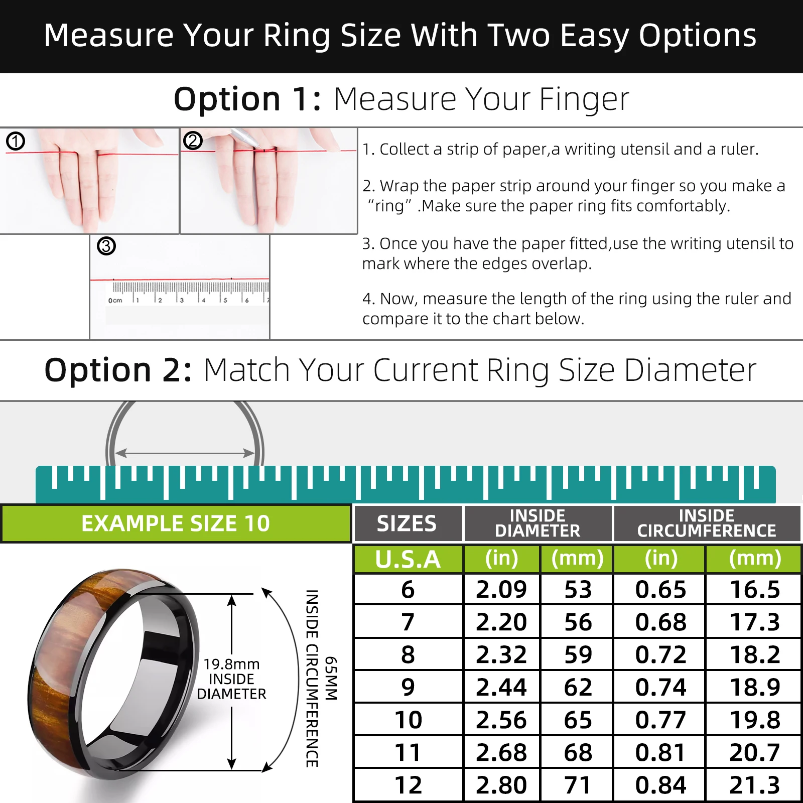 T5577 Chip RFID Smart Ring Keramik Epoxidharz Wiederbeschreibbarer 3