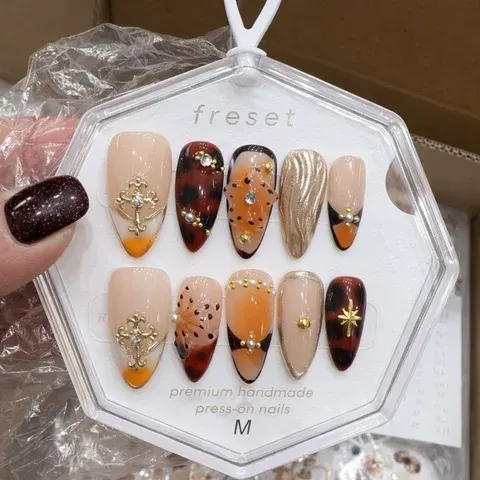 Handmade 3D Acrylic Press-On Nails