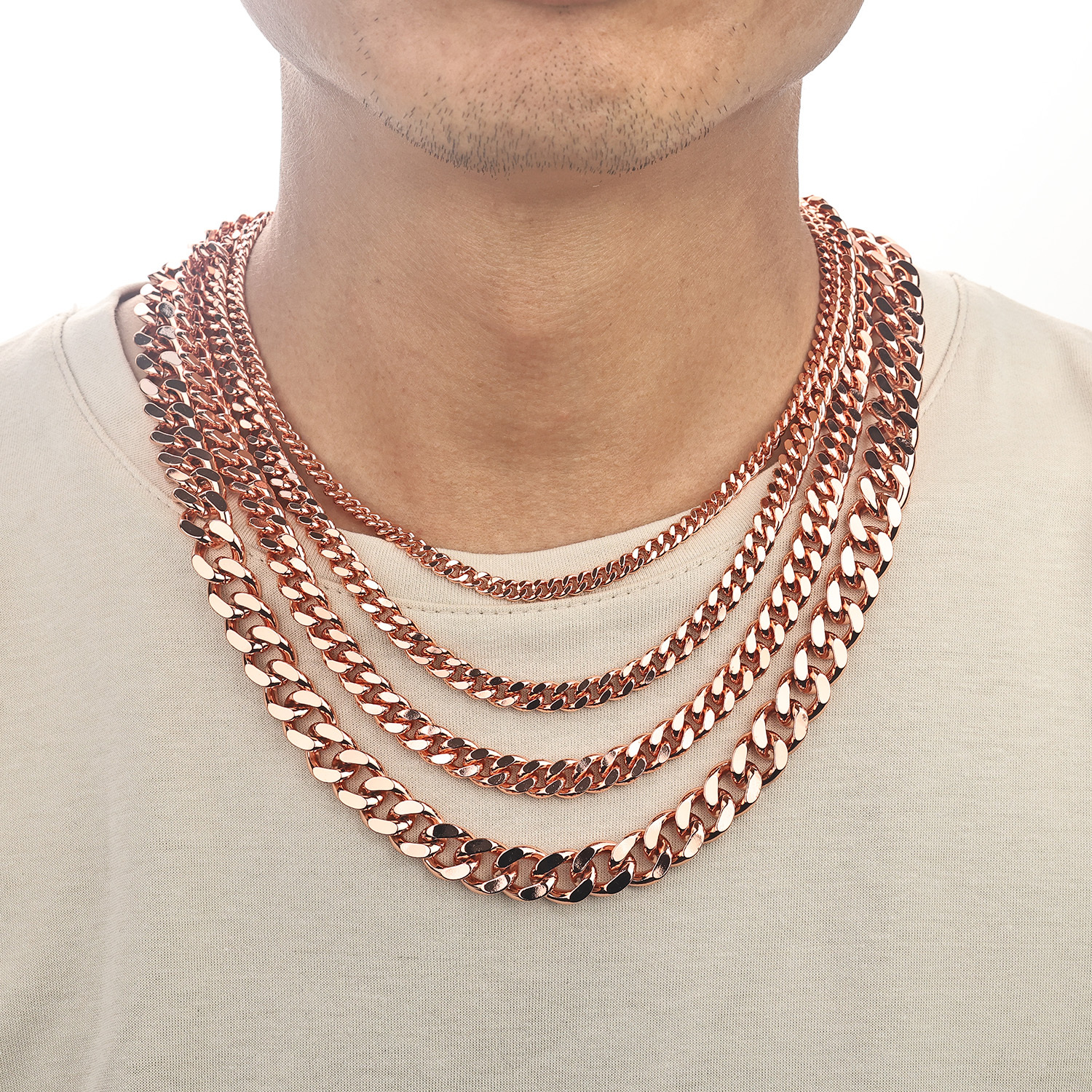Hiphop Pure Copper Hip Hop Fashion Necklaces for