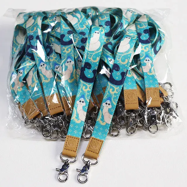 Keepfly Gift Pu Leather Wrist Lanyard Sublimation Print 4