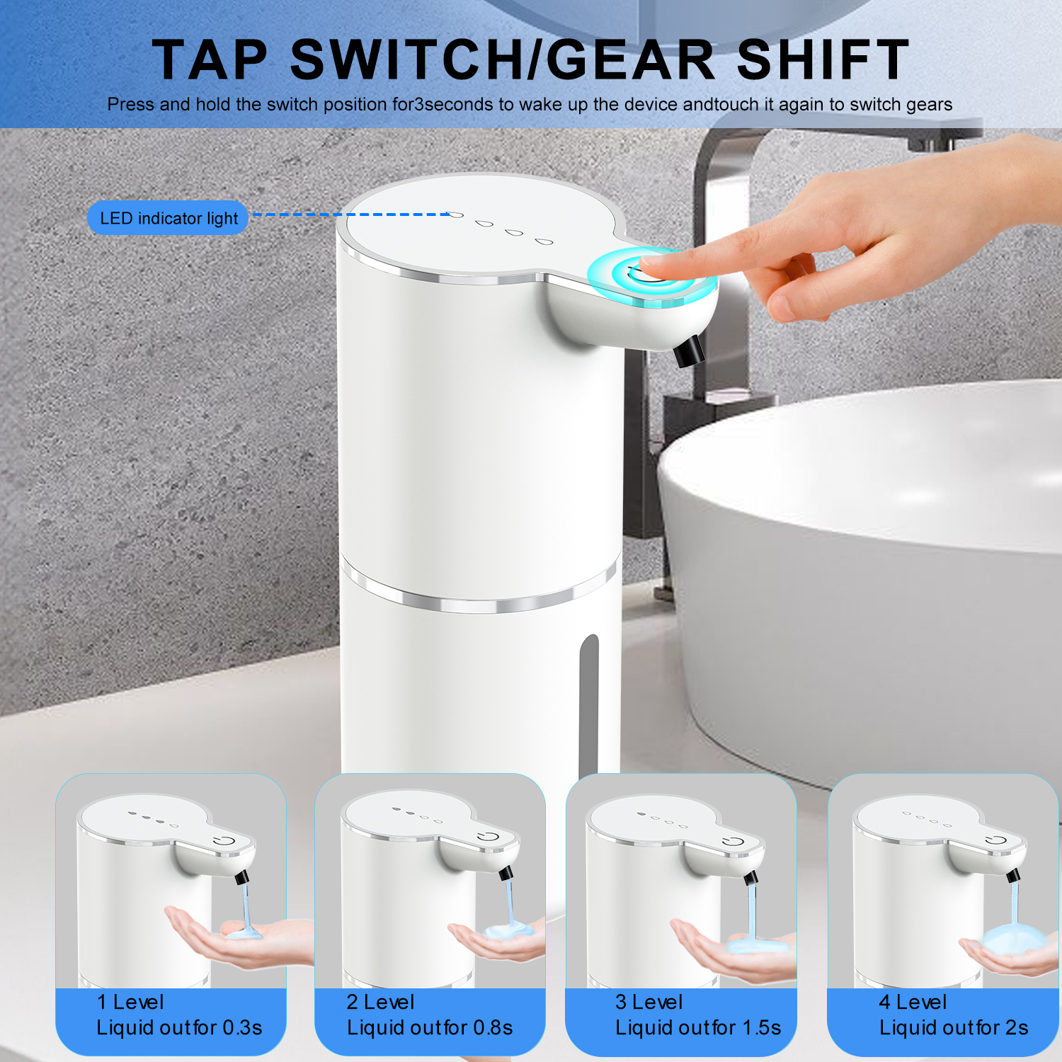 Automatic USB Wall-Mounted Foam Soap Dispenser 4