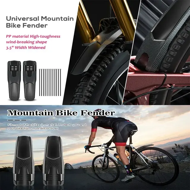 Hard Shell Bicycle Fender for Tires 1