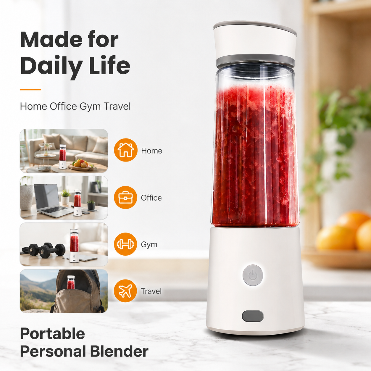 USB Rechargeable Mini Electric Lemon Juicer 4