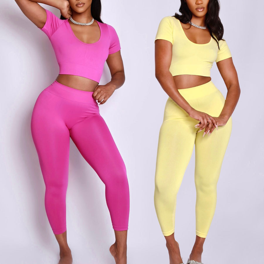 Women's Ribbed Cotton Two-Piece Lounge Set 2