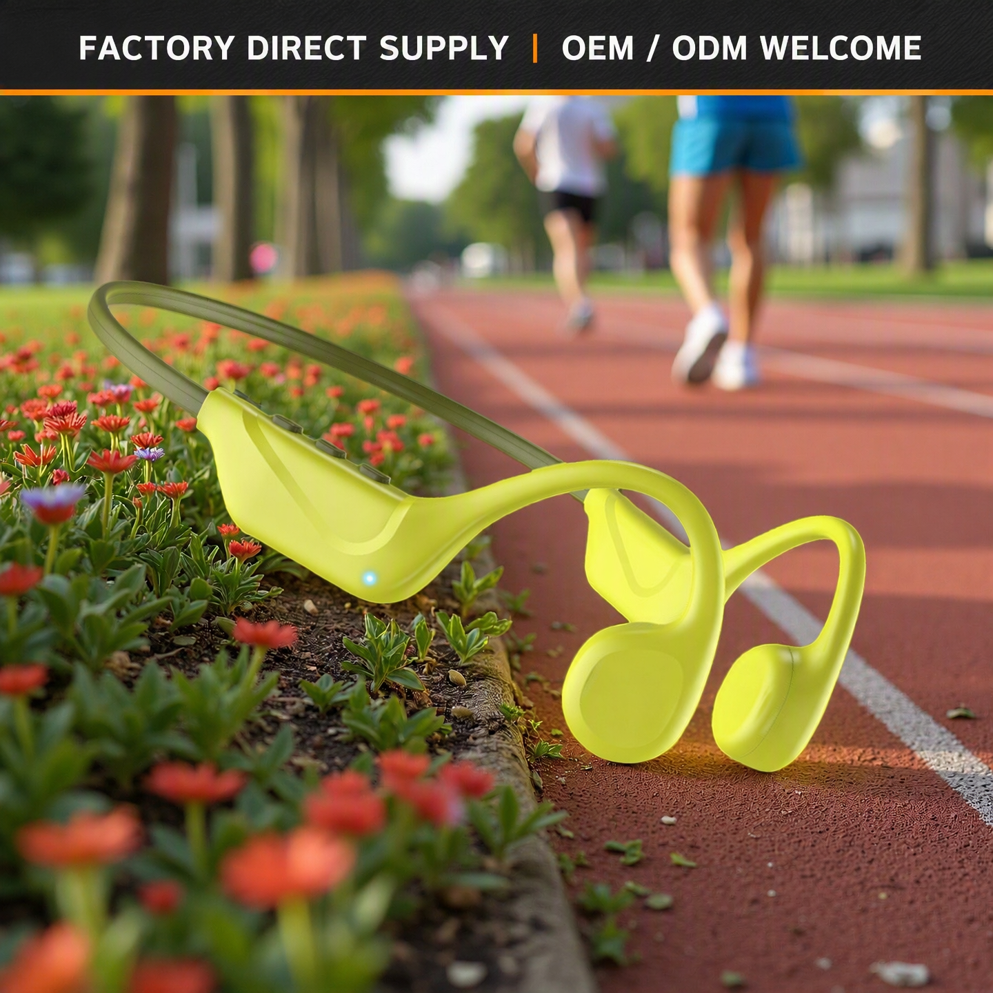 OTHC-S1 True Bone Conduction Ear-Clip Sports Headphone Open