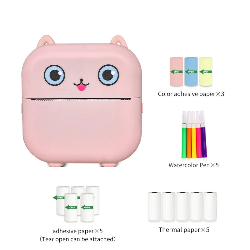 Kids Instant Print Camera Dual Lens with Stickers 4