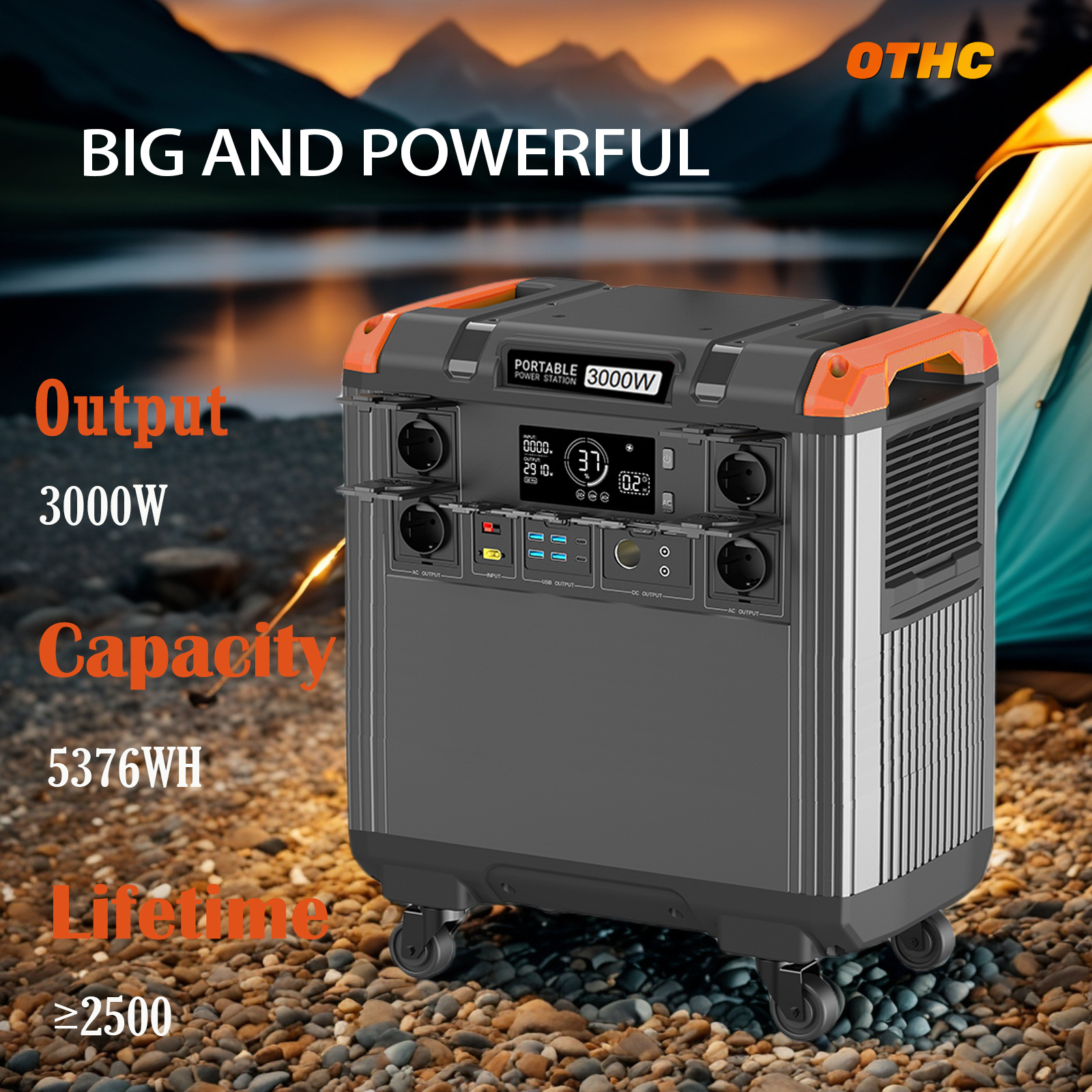 OTHC-T50 Portable Power Station 400W Solar Panel Generator 2