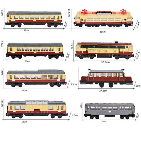 Building Block Tram Set
