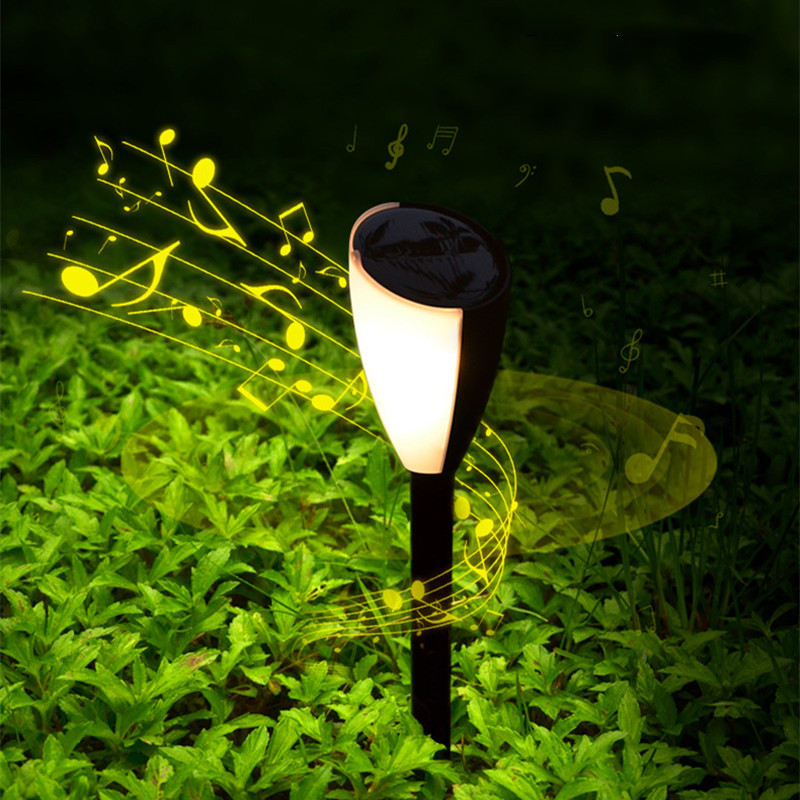 Two-Color Warm White Solar LED Lawn Lamp