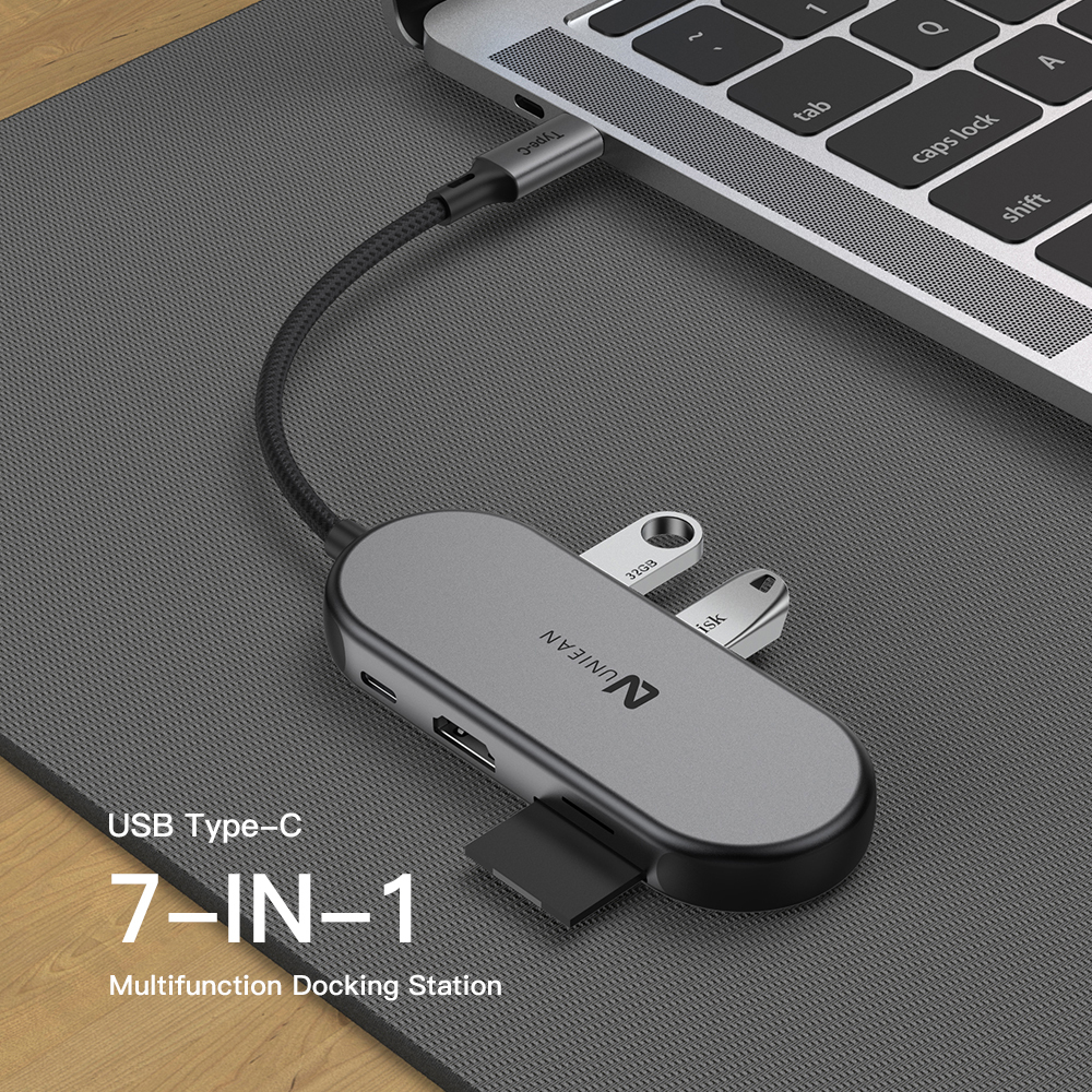 7-in-1 USB-C Hub mit 4K-HDMI und 100W 2
