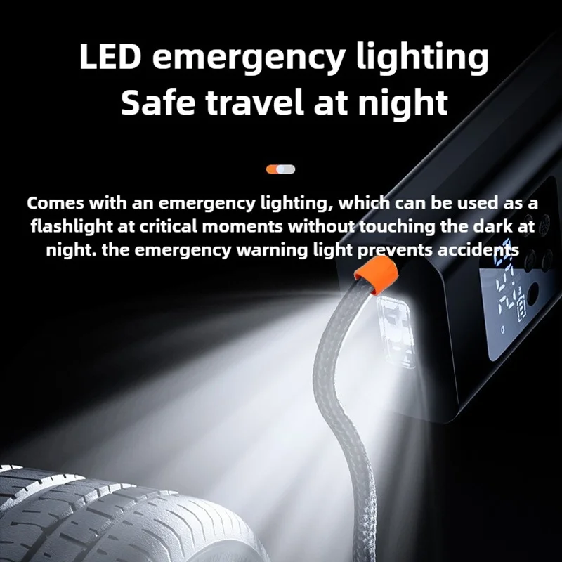 Cordless Car Air Pump with LED Light 3