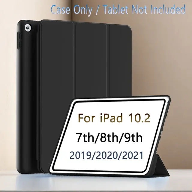 Magnetic iPad 7/8/9 Flip Case, Silicone Back 3