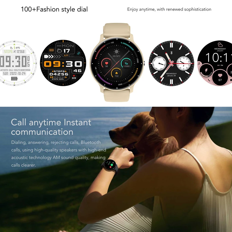 Ultraschlanke Herren-Smartwatch mit KI-Assistent 4