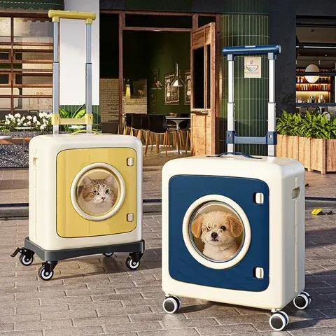 rolling pet carrier