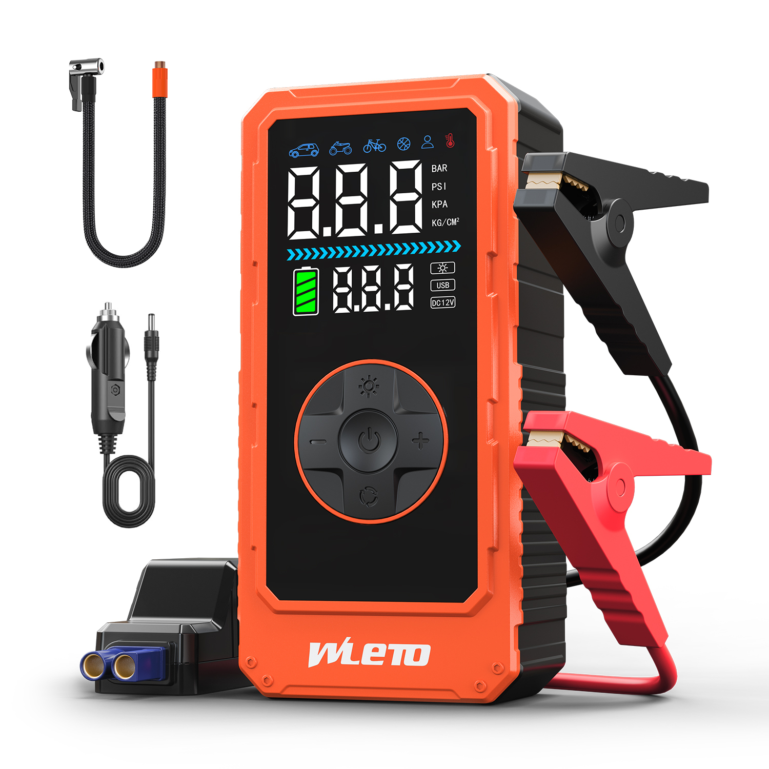 Car Jump Starter Portableand Air Pump 150PSI Auto