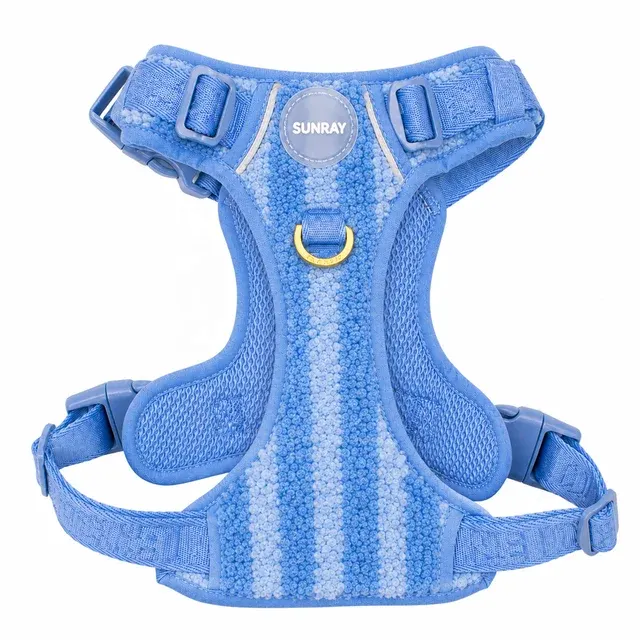 Padded Winter Teddy Fleece Dog Harness 4