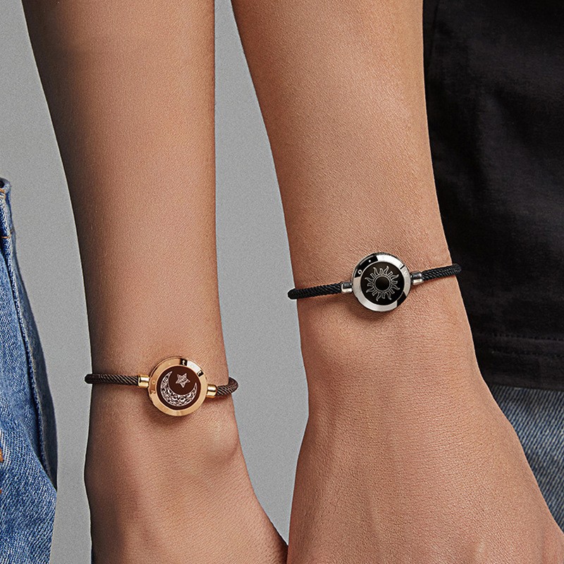 Sonne-Mond Paararmband mit Sensorik