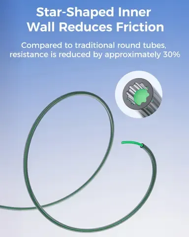 Star-Shaped PTFE Tube 4mm for 3D Printers