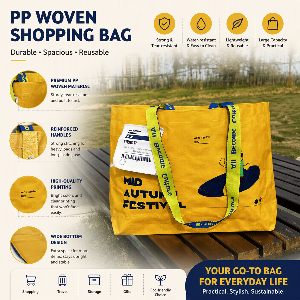 Waterproof Woven Polypropylene Shopping Bag 2