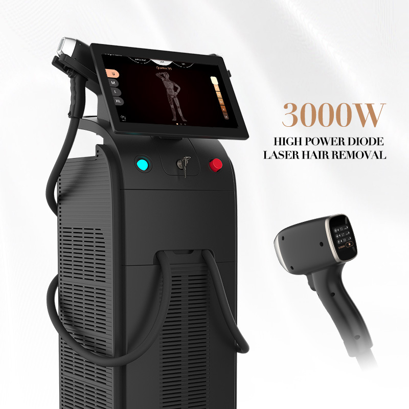 Painless 4-Wavelength Diode Laser Hair Removal Device