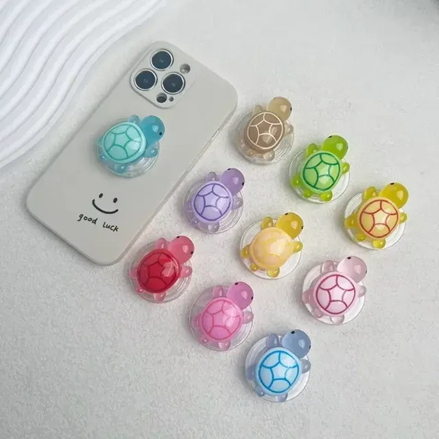 Glowing Resin Turtle Phone Stand 2