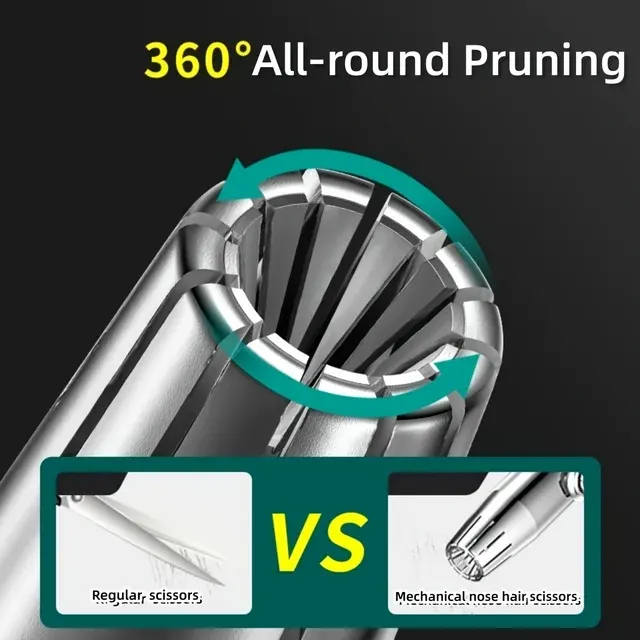 Washable Stainless Steel Nose Hair Trimmer 4